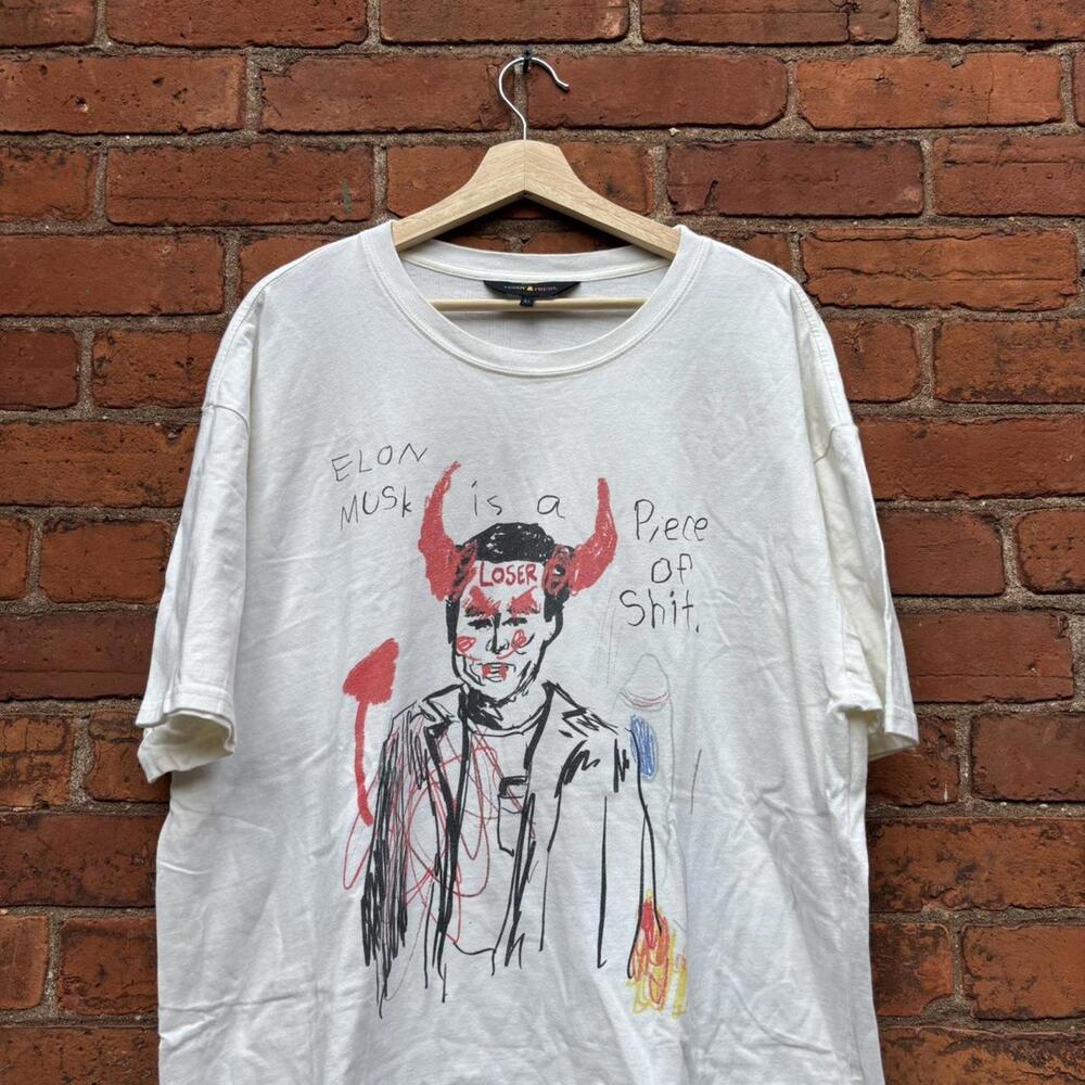 teddy fresh Elon musk is a piece of shit t shirt XL - Picture 2 of 7